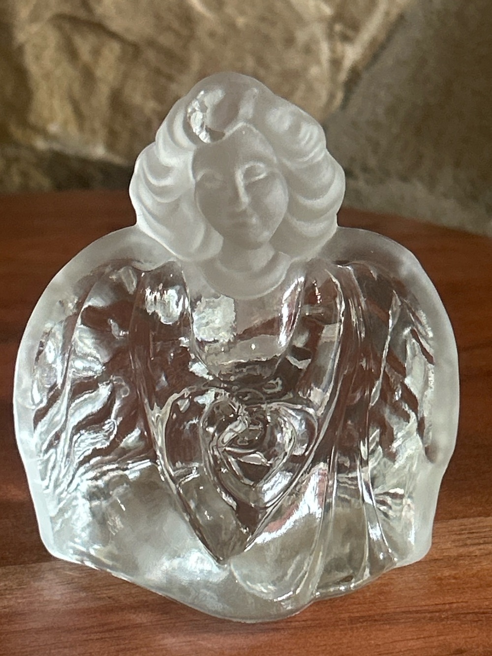 Vintage Fenton Glass Guardian Angel Figurine